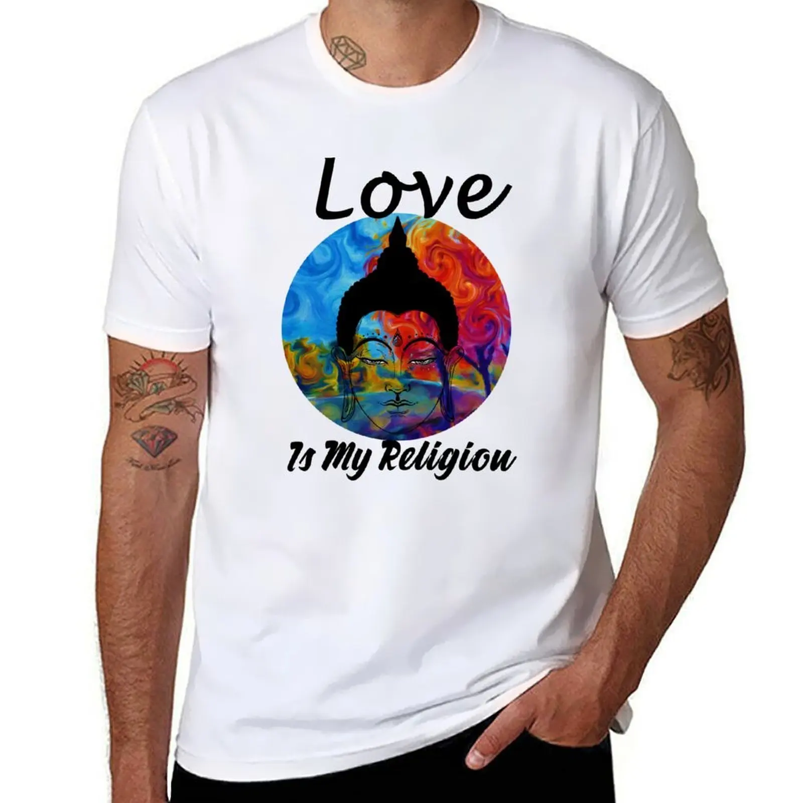 

Love Is My Religion T-Shirt t shirts designer t shirts for man cotton T-Shirt
