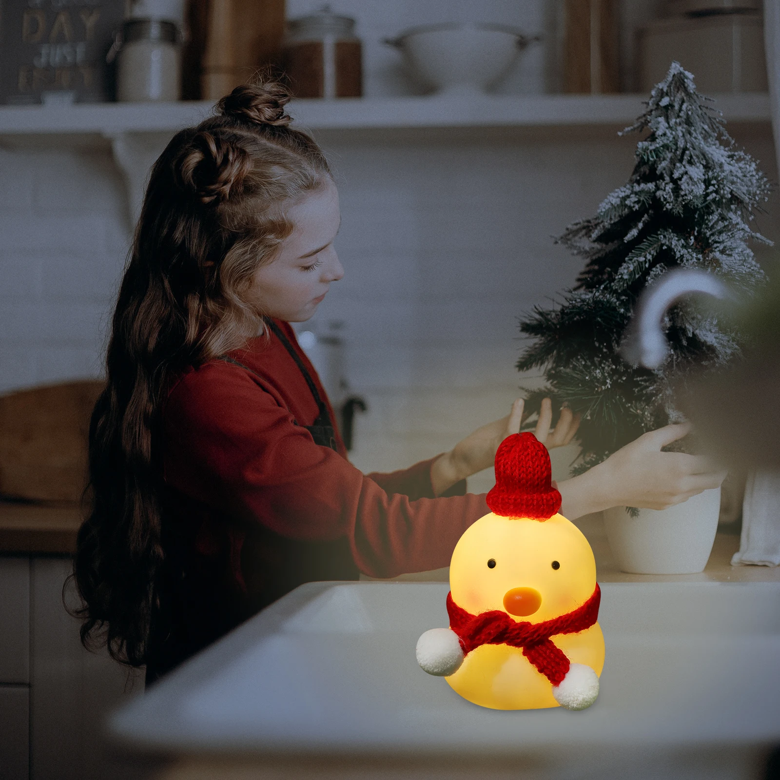 

Night Light Scarf Children's Kids Breastfeeding Cute Nightlight for Baby Lamp Cartoon Animal Led Lights Christmas Decor