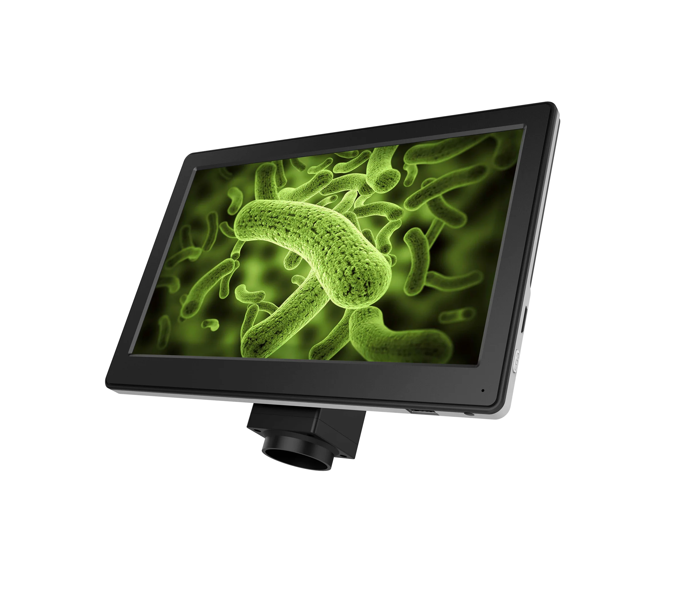 Biological Microscope 107 LCD Screen with Measurement ,5 Megapixels Camera