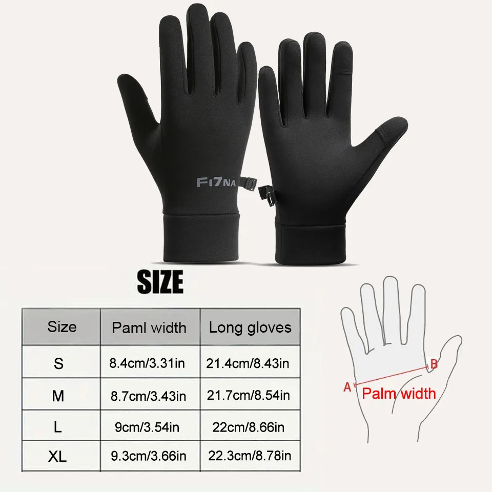 LOOGDEEL Autunno Inverno Guanti da ciclismo all'aperto Guanti da moto Palestra Fitness Sport Corsa Guanti touch screen caldi antiscivolo