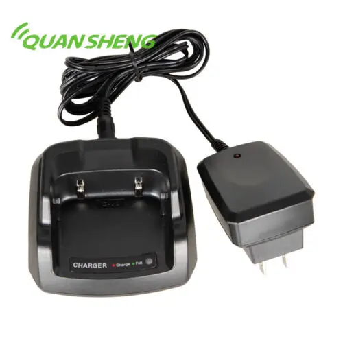 2pcs NEW Desktop Charger W/AC Adapter for Radio Walkie Talkie Quansheng TG-UV2plus Portable Two Way Radio