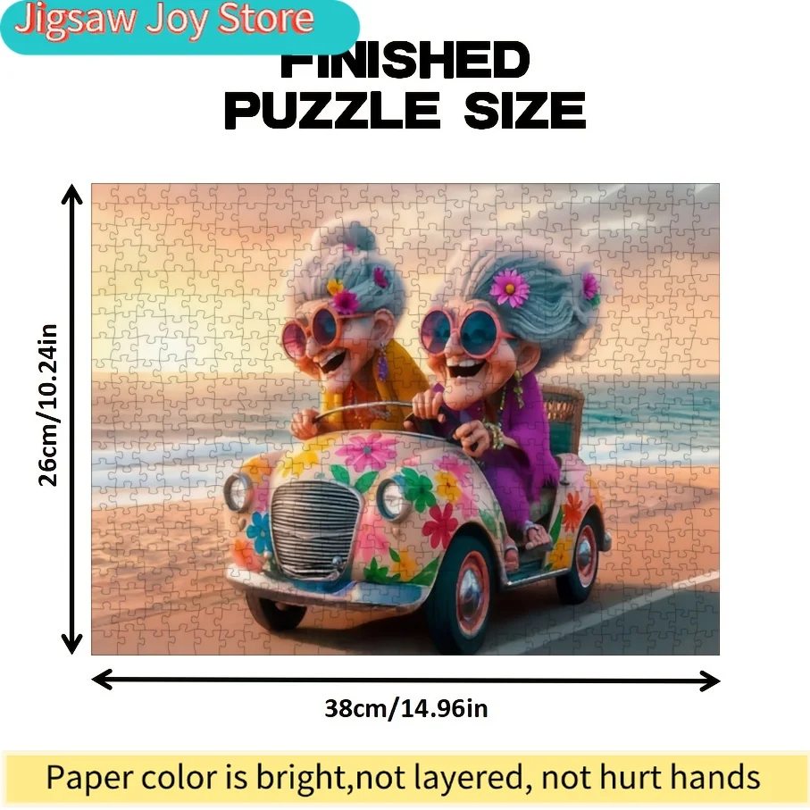 1 Pudełko (500 elementów) Puzzle dla dorosłych, papierowe puzzle do malowania, zabawna i edukacyjna gra, dekoracja domu, dekoracja ścienna, prezent dla przyjaciela