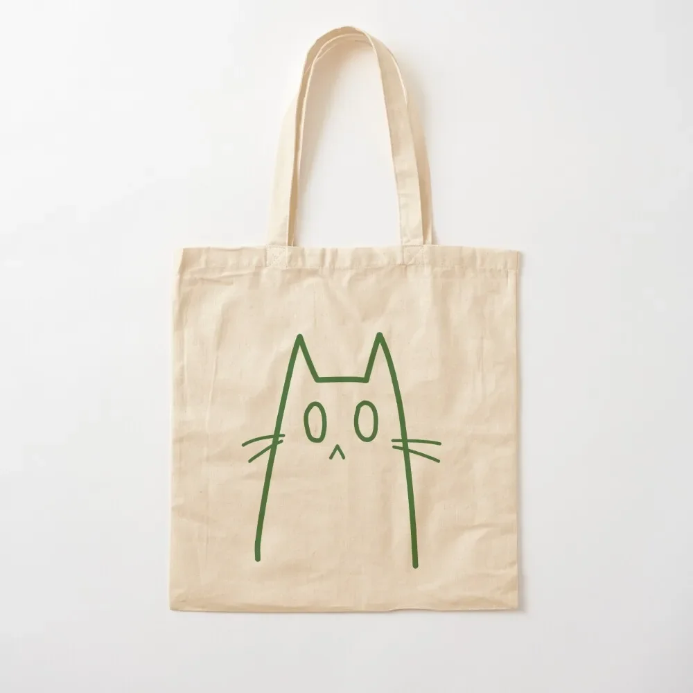 

GREEN CAT Tote Bag the tote bag cloth bag woman shopping