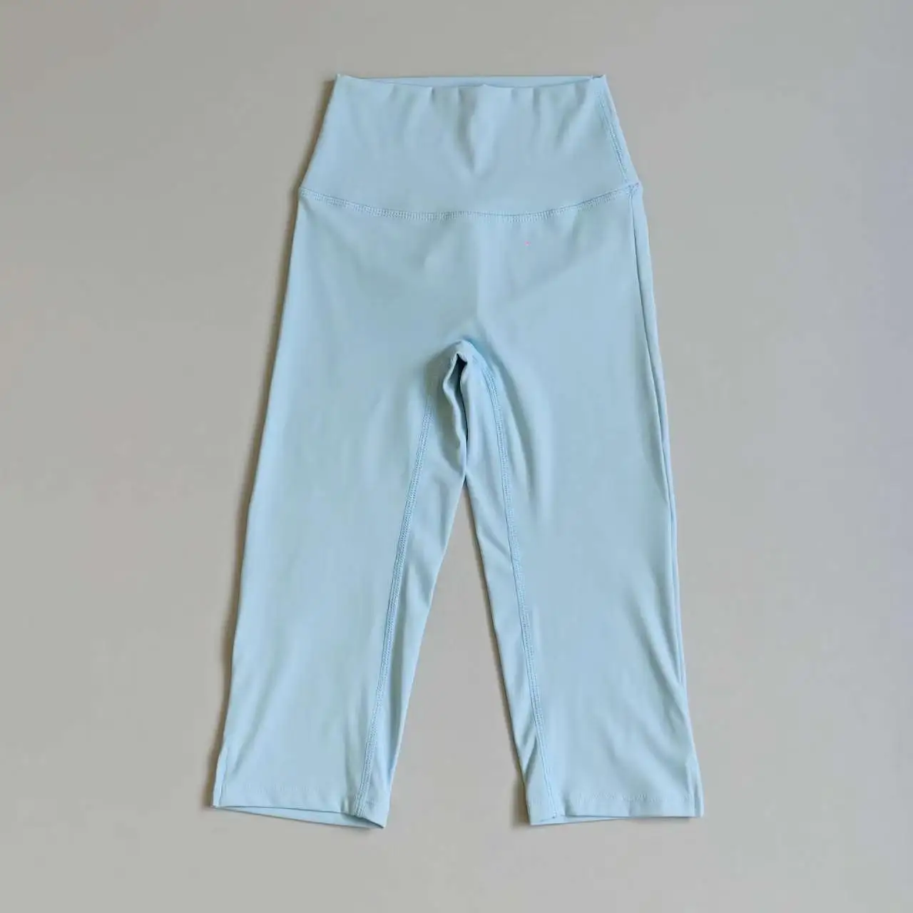 Nackte Yoga-Hose für Damen, dehnbar, hochtailliert, Hüftlift, Bauchtraining, Fitness, Supermodel-Cropped-Hose, Sport-Laufhose – Detail 3