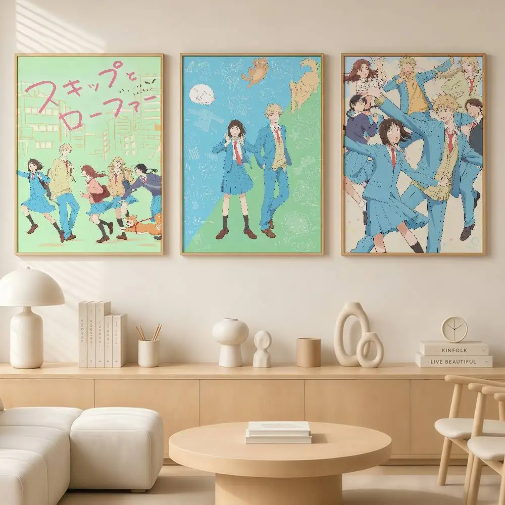 Comic S-Skip And Loafer Posters Wall Art Retro Painting Home Room Cafe Club Dorm Wall Decor