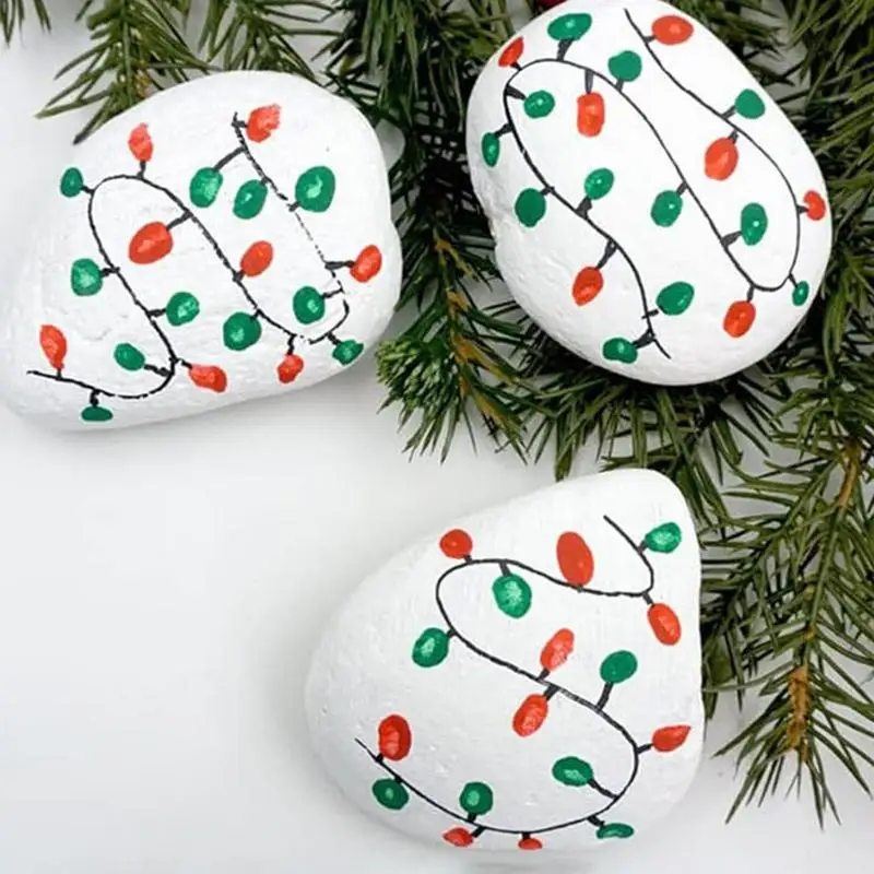 

Paint Rocks Craft Kit Smooth Drawing Rocks Creativity Painting Stone Crafts For Kids Family Outdoor Indoor Activity Christmas