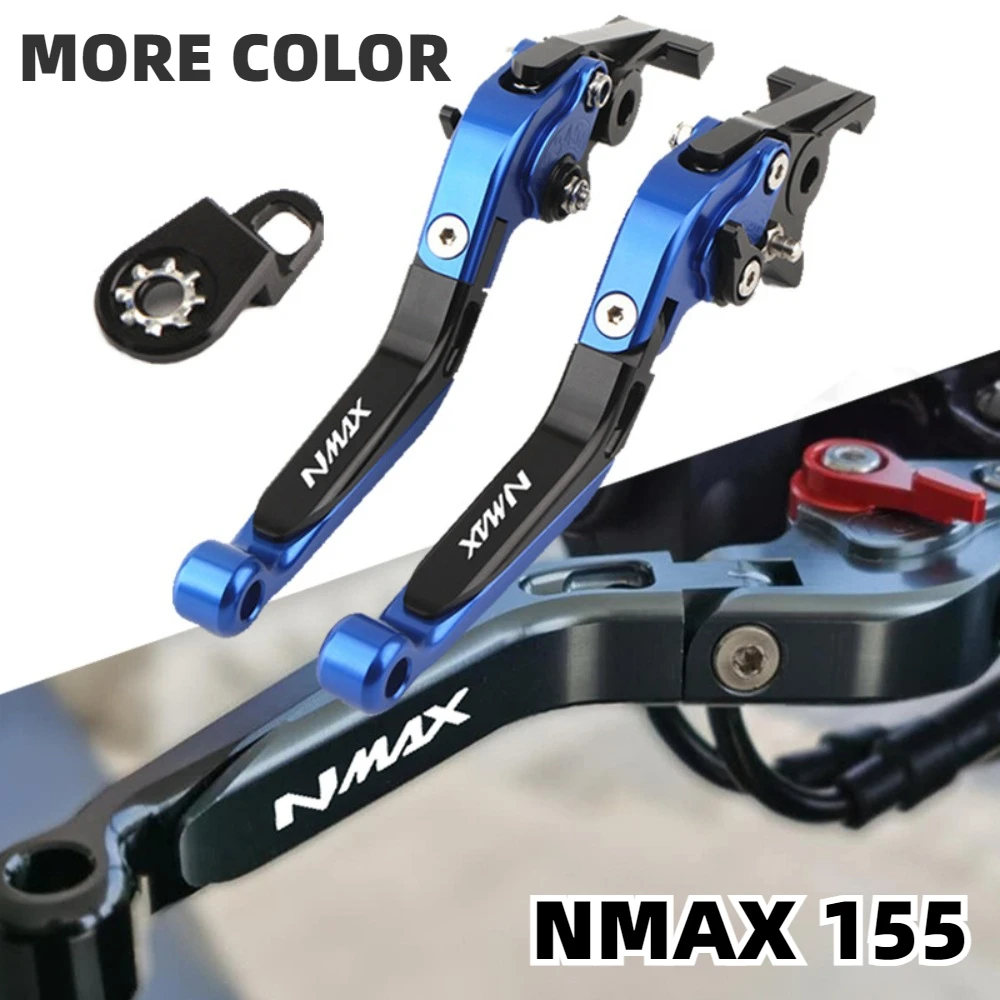 For YAMAHA NMAX 155 Motorcycle Brake Clutch Levers With Parking Lock Folding Extendable Adjustable Motorbike Parts