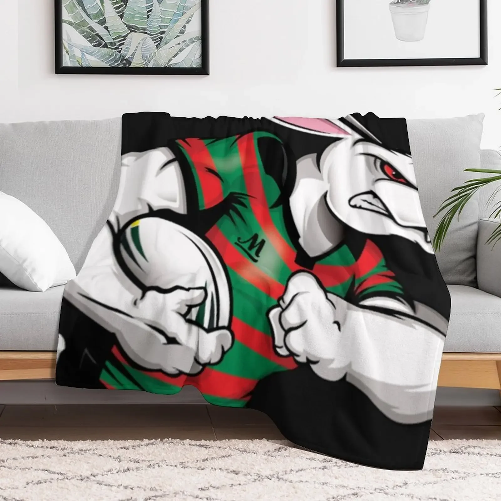 Nrl Grand Final Throw Blanket Vintage christmas decoration Blankets