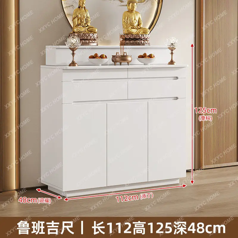 

Offering table incense table household modern god of wealth cabinet shrine Guanyin Buddha statue offering seat