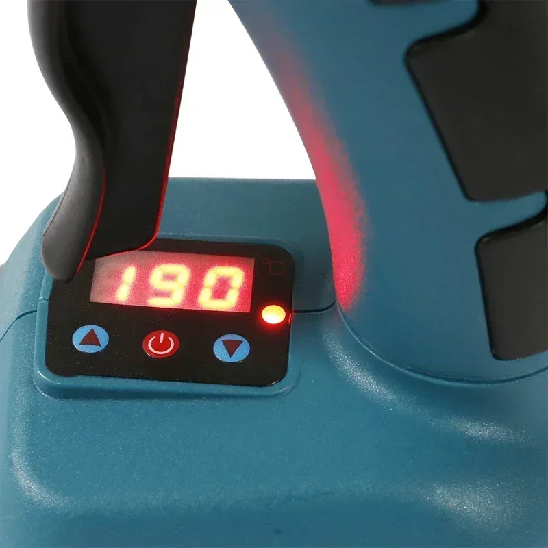 Imagem -05 - Pistola de Cola Elétrica para Bateria de Lítio Makita Derretimento Quente sem Fio Ferramenta Doméstica Display Digital Alta Qualidade 100w