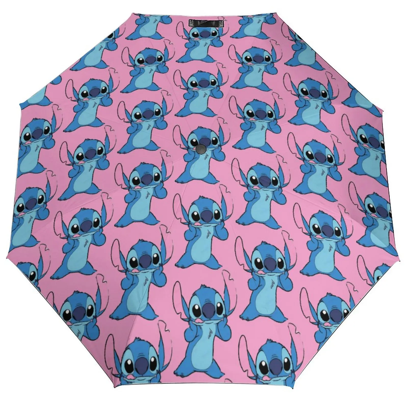

Складной зонт Kawaii Stitch, милый мультяшный ветрозащитный зонт для женщин и мужчин, солнцезащитный крем от дождя, модные зонты