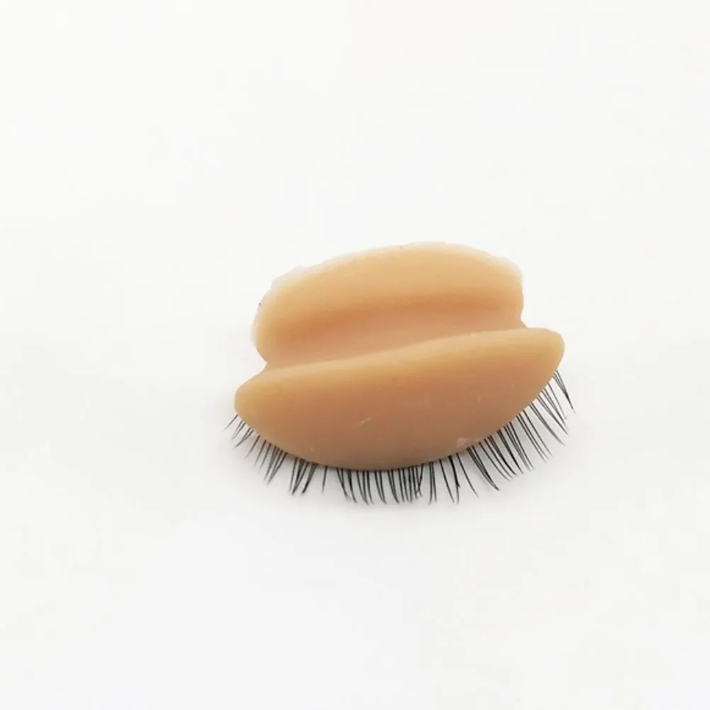 2 pezzi di ricambio per manichino strumento per pratica trucco in silicone forniture per estensione ciglia palpebre palpebre di ricambio per trucco