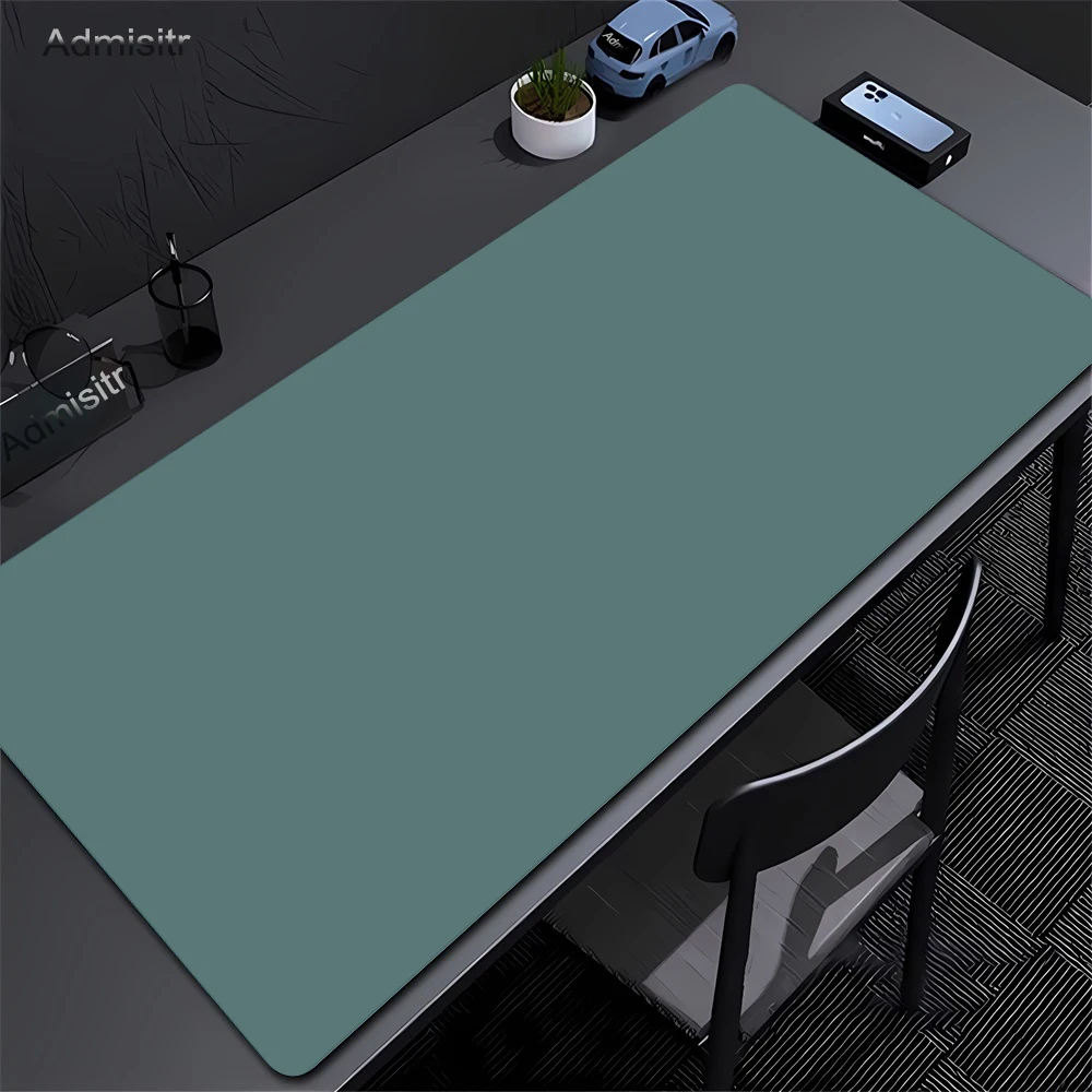 Grünes Einfarbiges Mauspad PC-Gaming-Zubehör Genähte Kanten Schreibtischunterlage Rutschfeste Computer-Erweiterte Tastaturmatte Laptop-Mousepad
