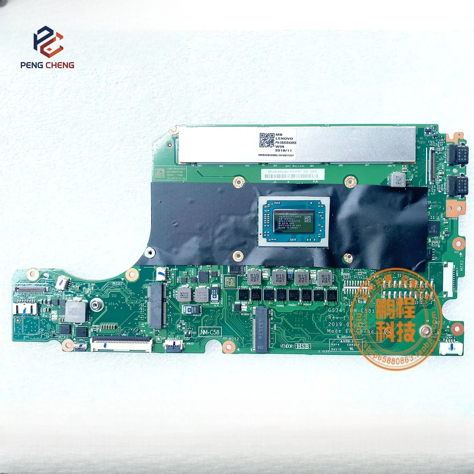 

NM-C581 для Lenovo Ideapad S540-13API Материнская плата ноутбука Процессор: R5-3550H UMA RAM: 16G FRU: 5B20S43058 5B20S43059 100% тест в порядке