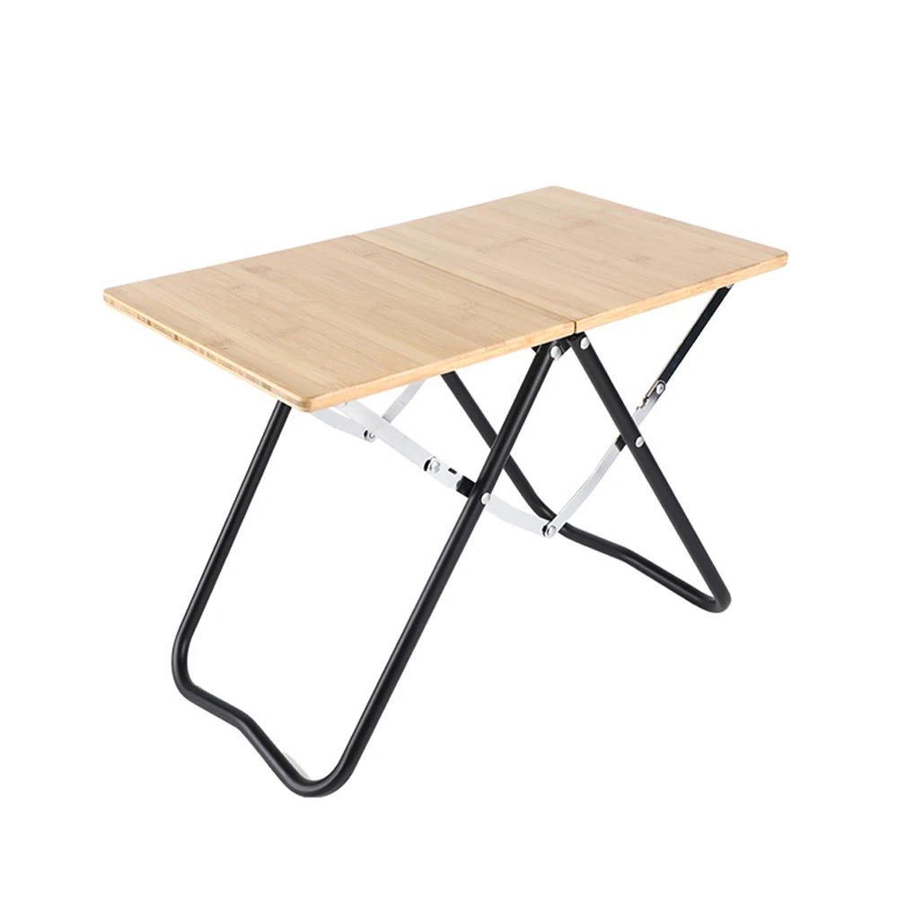 

One-touch unfolding and storageOutdoor Folding Bamboo Surface Portable Folding TableCamping Folding Table