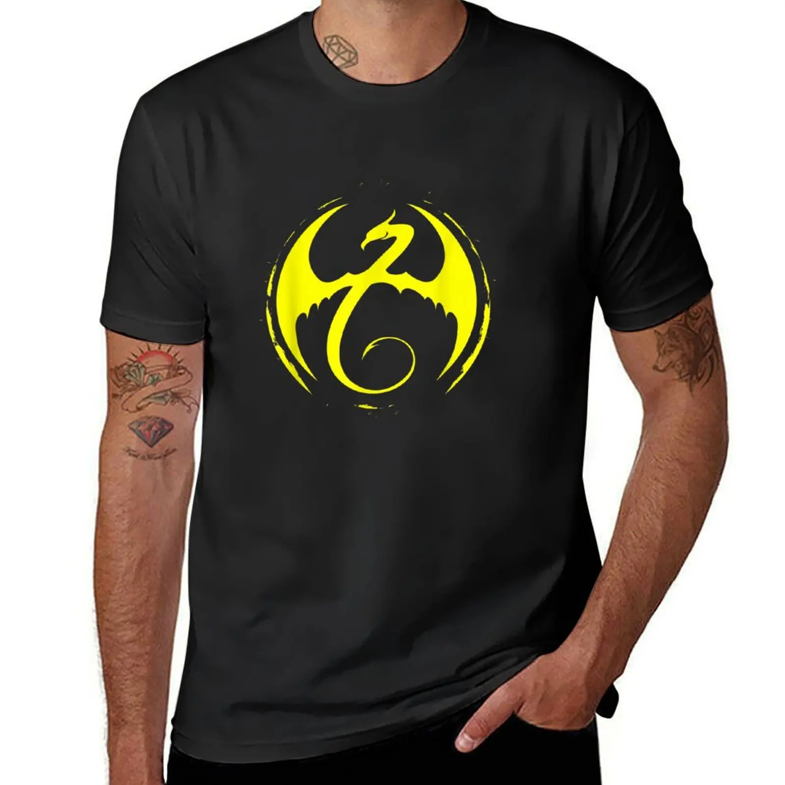 Iron Fist Classic Dragon T-Shirt cute tops customizeds oversized t shirt men