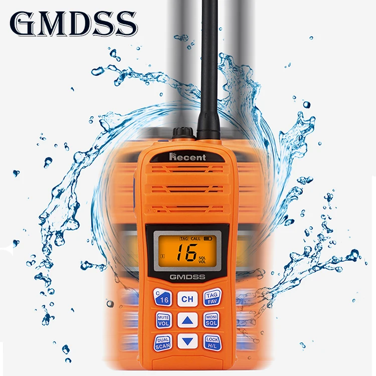 

Wholesale VHF Marine Radio Business Portable Mobile Emergency Use GMDSS Ccs Ec Waterproof Walkie Talkie Radio Float 2 Way Radio