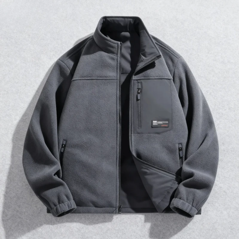 

2025 Autumn and Winter Men's Double-sided Jacket Trend,High-quality,Thick,Warm,Comfortable,Fashionable and Casual Jacket for Men
