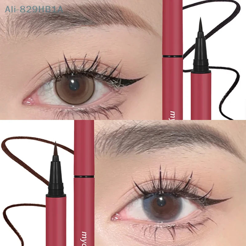 Super feiner flüssiger Eyeliner weicher Haar Schwamm kopf glatt wasserdicht schweiß fest Anti-Wisch schnell trocknender Eyeliner langlebig