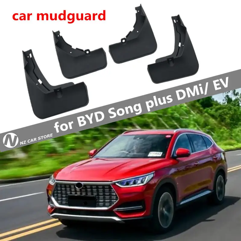 

For BYD Song Plus DMi EV 2023 2022 2021 Mud Flaps Front Rear Mudguard Fender Car Accessories