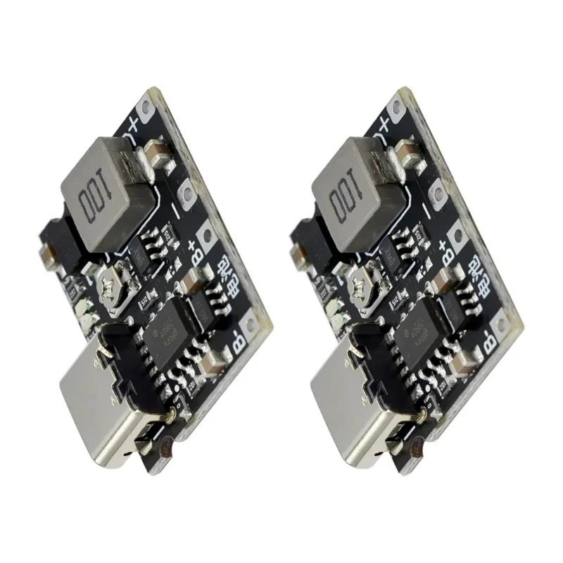 462D Compactly 3.7V to 5V 9V 18650 Battery Steps Up Module for 18650 Lithiums Batteries 2A Output USB Charging Capability