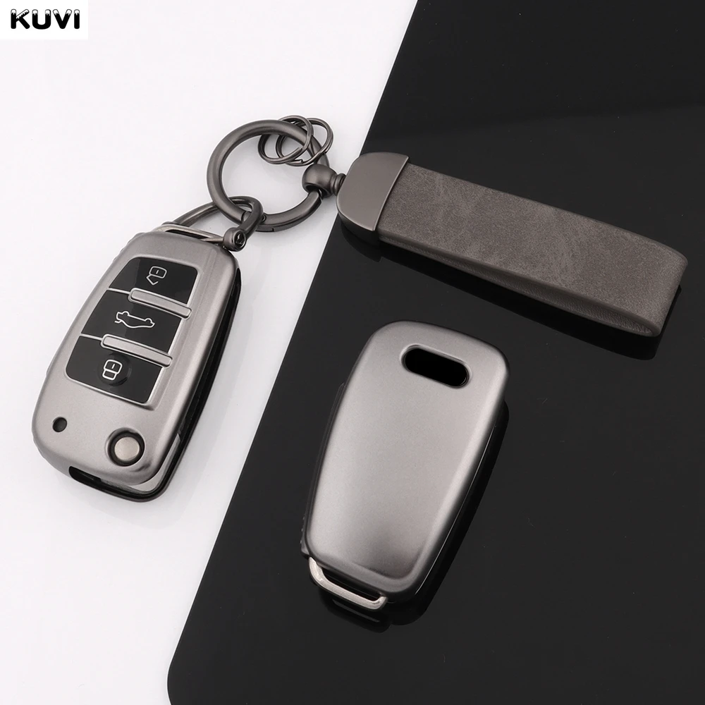 NEUE TPU Auto Flip Schlüssel Fall Abdeckung Shell Für Audi A1 A3 8P 8L A4 A5 B6 B7 A6 A7 C5 C6 4F Q3 Q5 Q7 Q8 TT S3 S4 S6 RS Zubehör