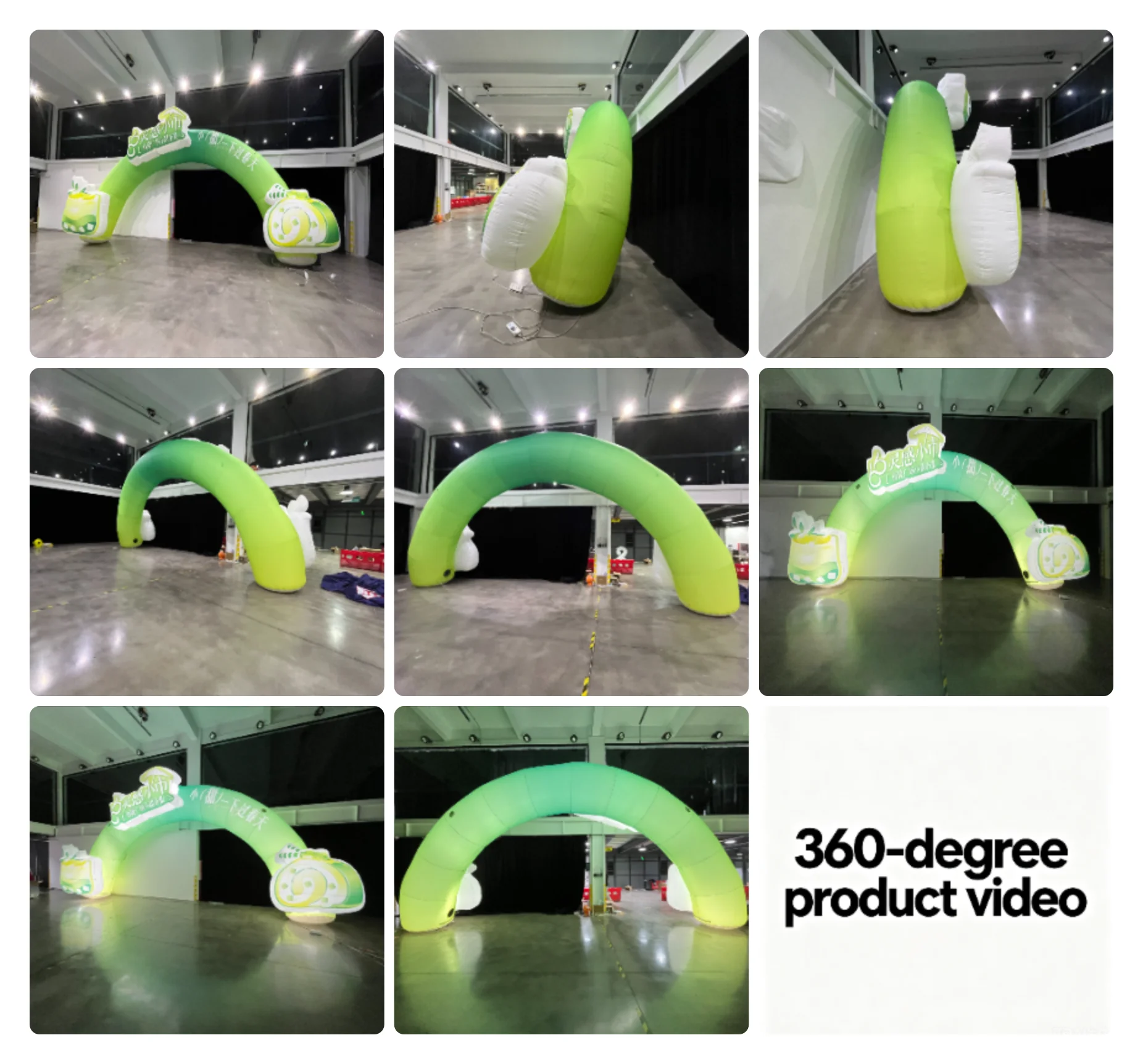 Custom Inflatable Advertising Archway LED Lighting Oxford Cloth Waterproof Windproof Inflatable Arch Inflatable Event Arch