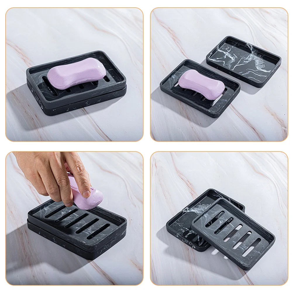 

Self Draining Soap Holder Resin Material Exquisite Workmanship Prevents Soap Softening Decorative Tray Storage Bracket