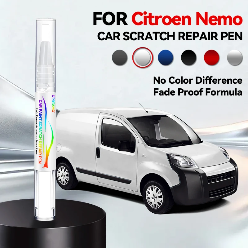 

Ручка-корректор для ремонта автомобильной краски для Citroen Nemo 1996-2026: аксессуары для устранения царапин, цвета: черный, серебристый, белый, серый, красный
