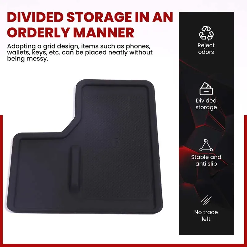 For Toyota Land Cruiser Prado 2024 2025 LHD/RHD Anti-skid Pad Car Phone Wireless Charging Non-slip Pad Silicone Accessories