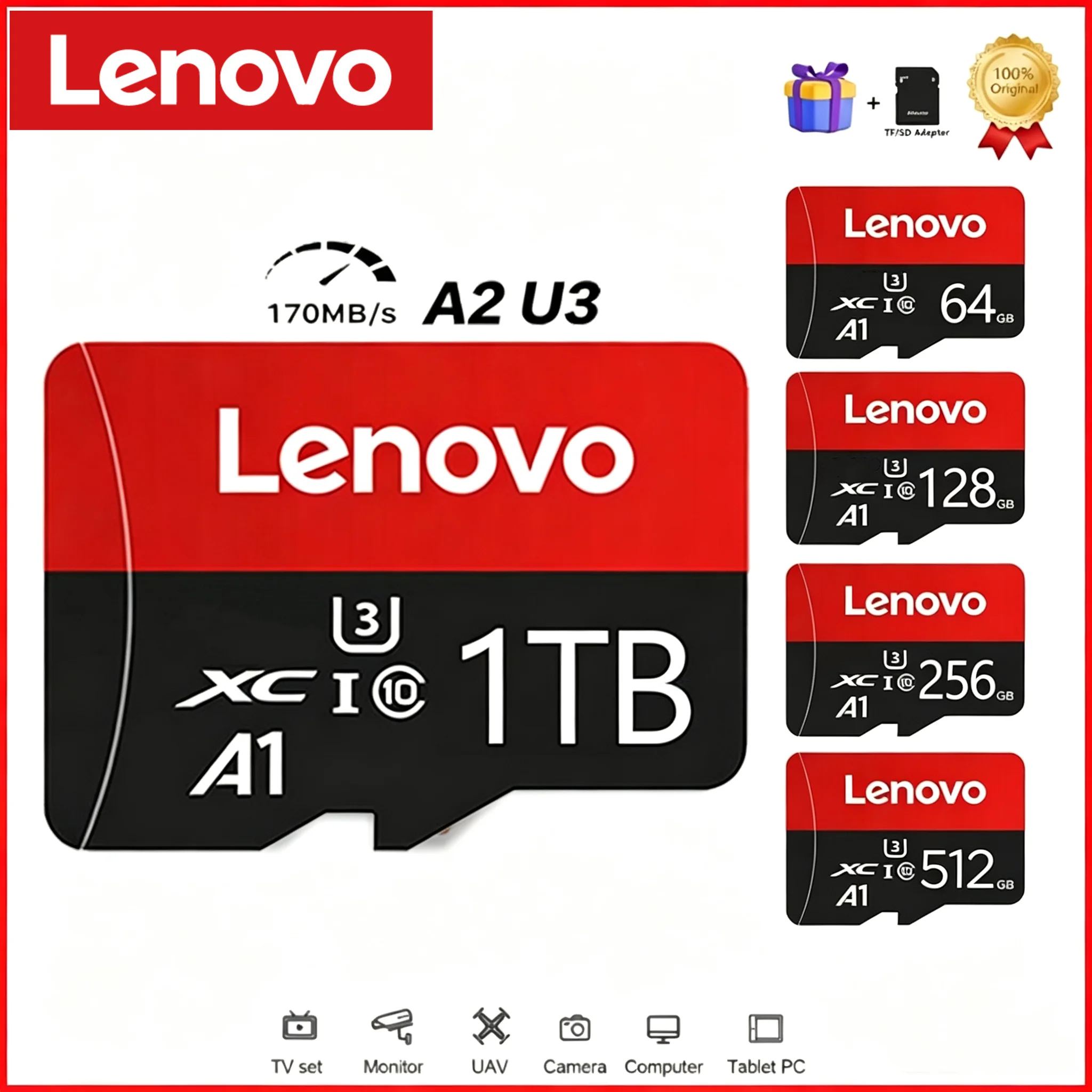 Drone Strobe Light - Lenovo 1TB Memory Micro Card Class