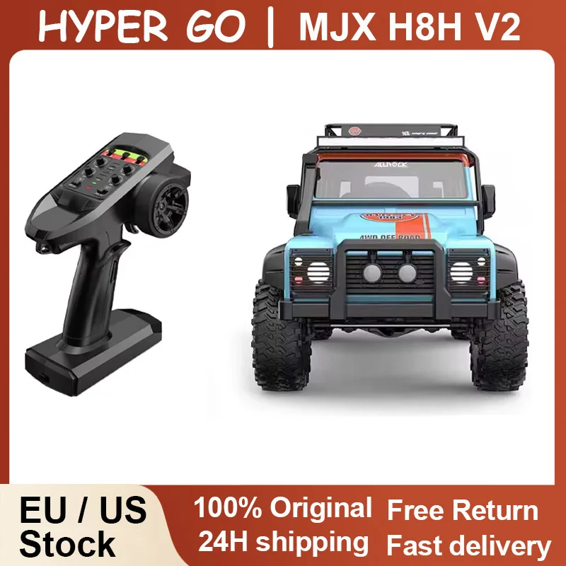 

HYPER GO MJX H8H V2 FOC Бесщеточный 1/8 RC Car PRO Альпинистский автомобиль 8CH Моделирование света Дифференциальный замок Программа через приложение RC Гусеничный автомобиль