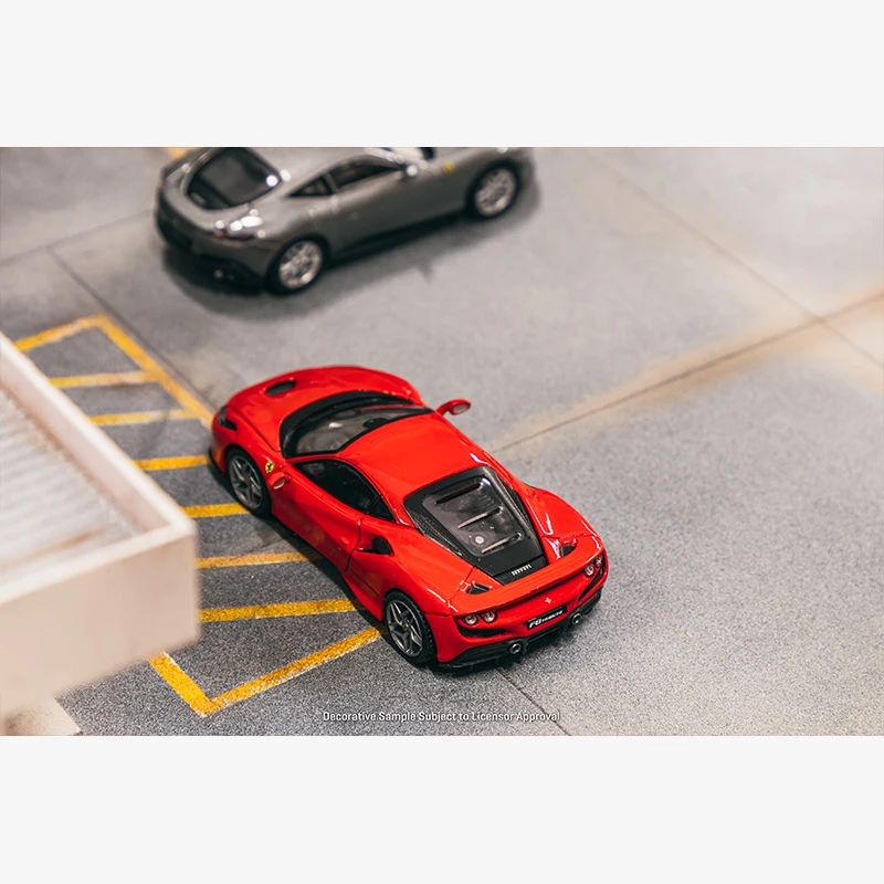 PreSale TW 1:64 FERRARI F8 TRIBUTO PORTOFINO Magazine Limited In Books Diecast Car Model Collection Toys Tarmac Works