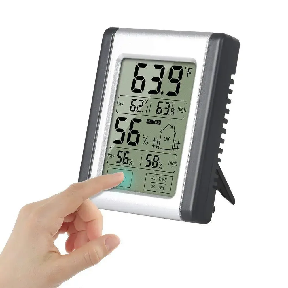 

2.4" LCD IP65 Waterproof Thermohygrometer for Greenhouses - Data Export for Plant Growth
