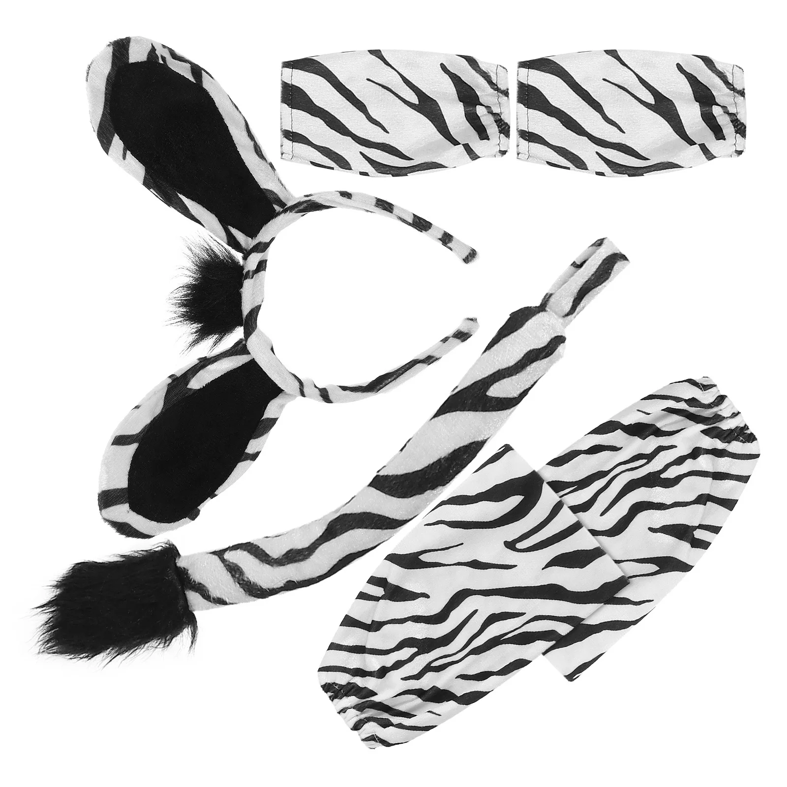 

1Set Animal Cosplay Tail Headband Set Soft PP Cotton Cute Costume Props Role Play Party Accessories Furry Animal Costume