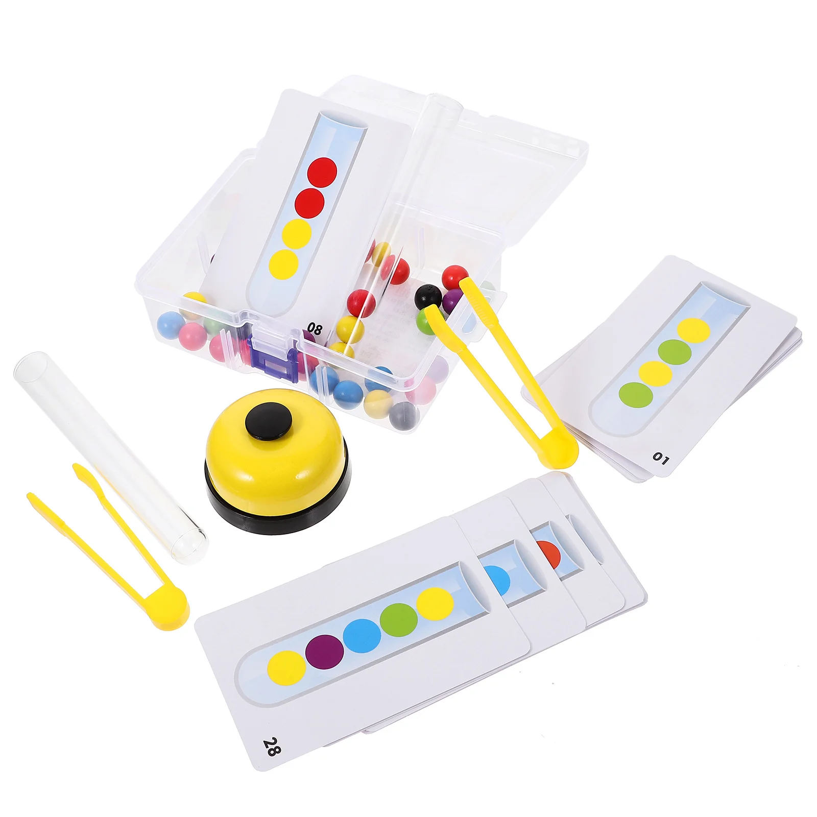 1 مجموعة كليب الخرز التعليمية اللون التعلم المهارات الحركية الدقيقة طفل الأطفال لعبة مونتيسوري الألوان الزاهية دائم العملي