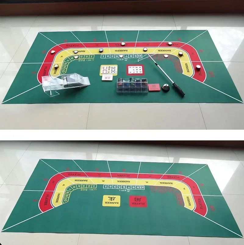 Jogo de pôquer tapete de mesa baccarat 180x90cm impressão fina não tecido jogo toalha de mesa festa entretenimento acessórios