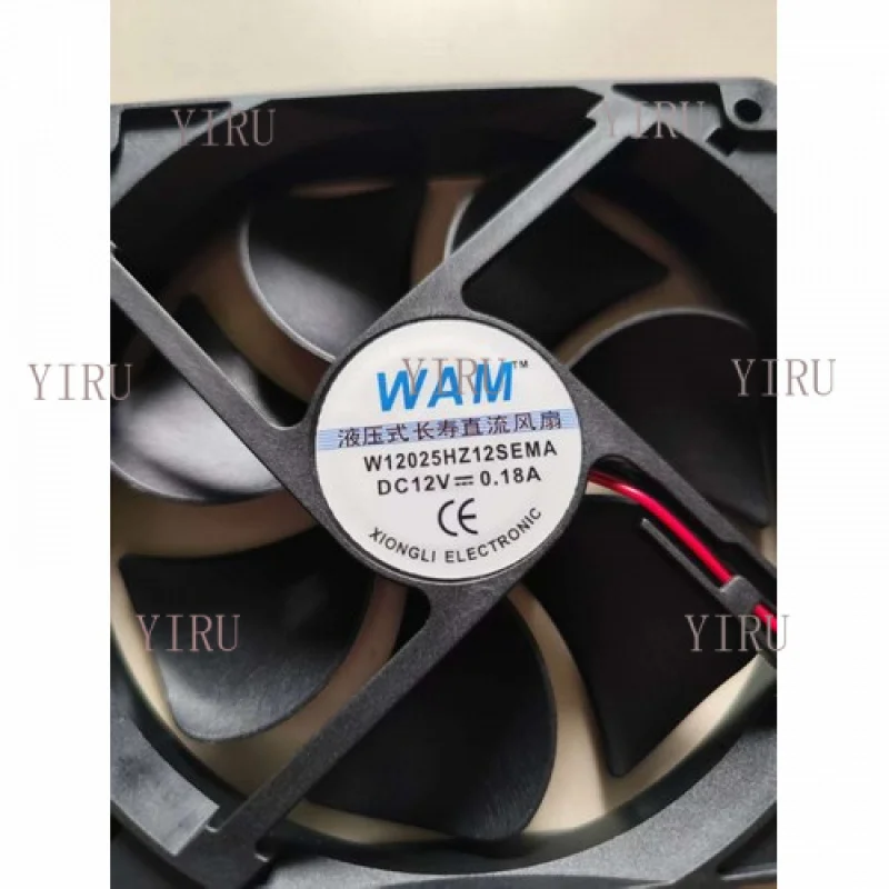 

L 1 шт. для вентилятора WAM W12025HZ12SEMA DC 12 В 0,18 А 12025 12 см 2-контактный охлаждающий вентилятор