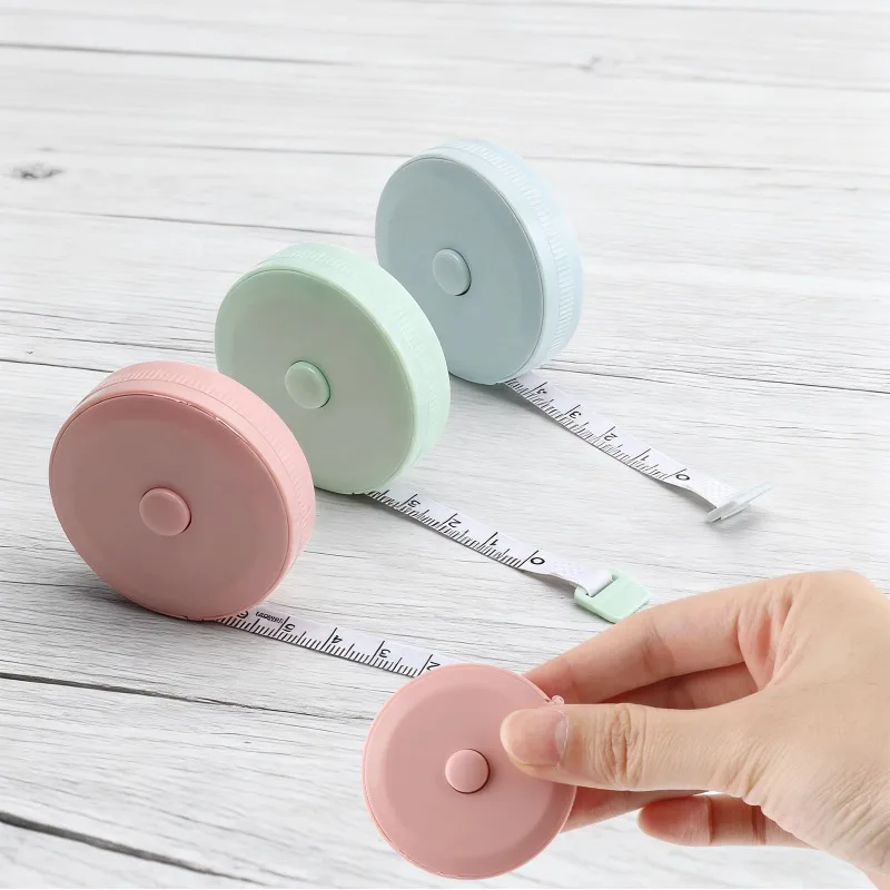 

1PC White 150cm/60" Mini Measure Plastic Ruler Roll Tape Accurate Measurement For DIY Jewelry Making Accessories