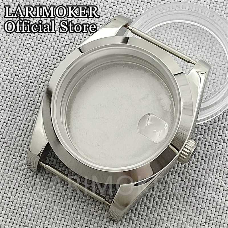 LARIMOKER 36mm/39mm Sapphire Glass Stainless Steel Polished Watch Cases Fit NH35 /PT5000/Mingzhu/Miyota Movement Watch Accessory