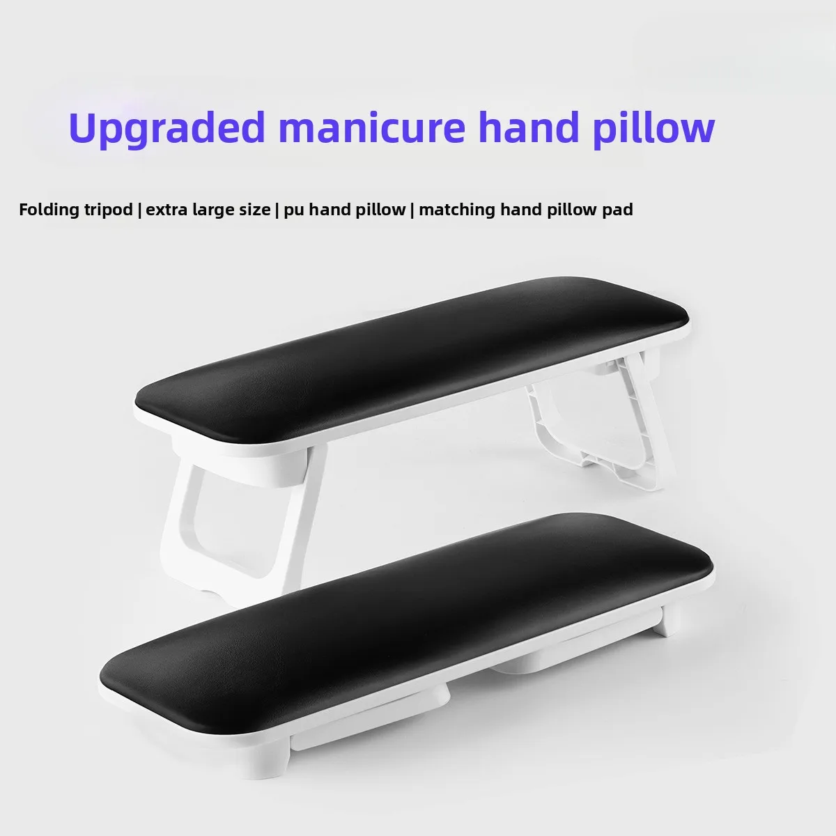 Foldable Manicure Hand Pillow, Portable Non-slip Comfort Hand Rest, Multifunctional Nail Art Table Mat Tools