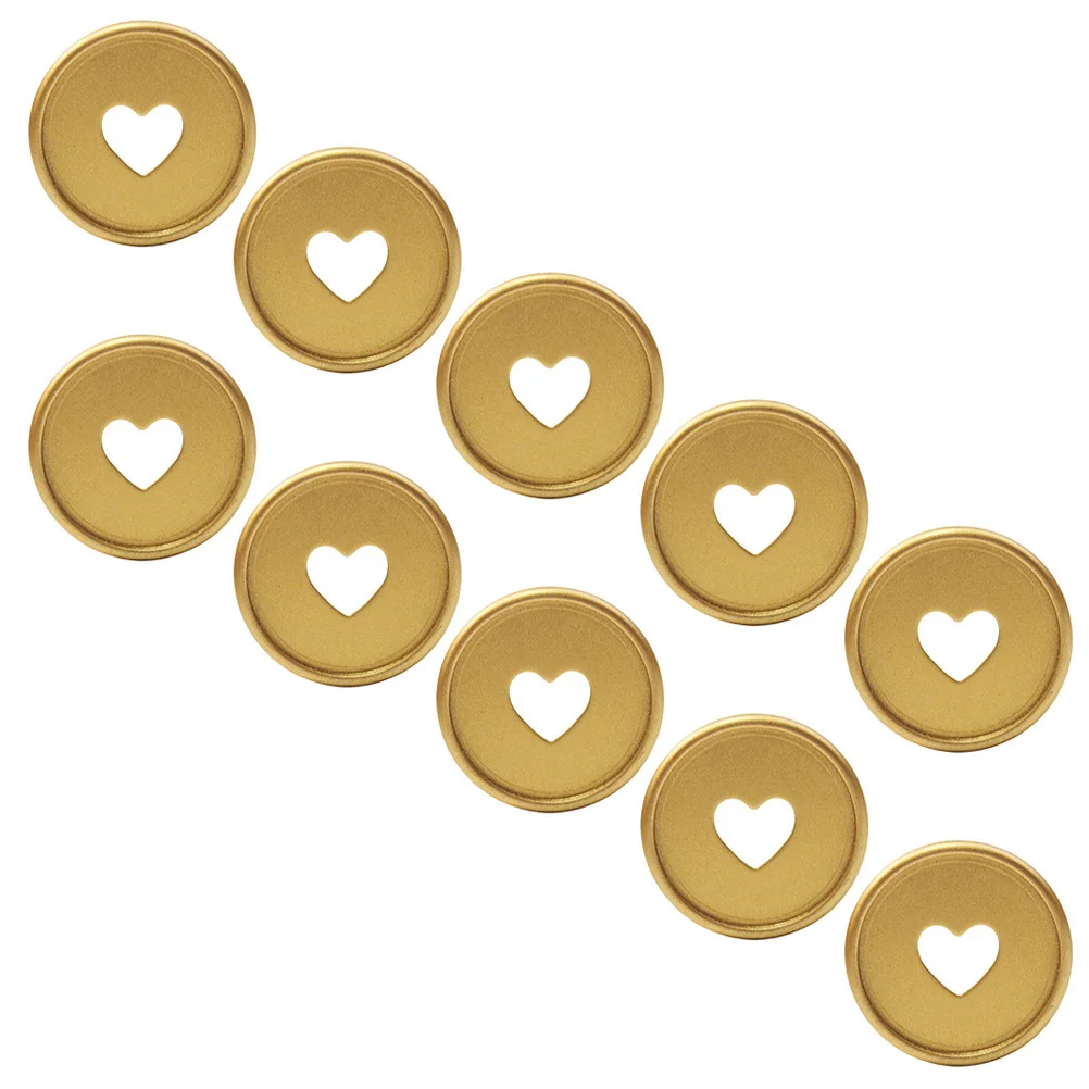 Disques de reliure à feuilles mobiles en plastique, reliure ronde en forme de cœur pour planificateurs, étudiants artistes, utilisation au bureau, 10 pièces
