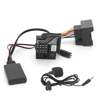 59.1in Bluetooth 5.0 AUX Cable Audio Adapter with Microphone Fit for BMW E60 E63 E64 E65 E66 E87
