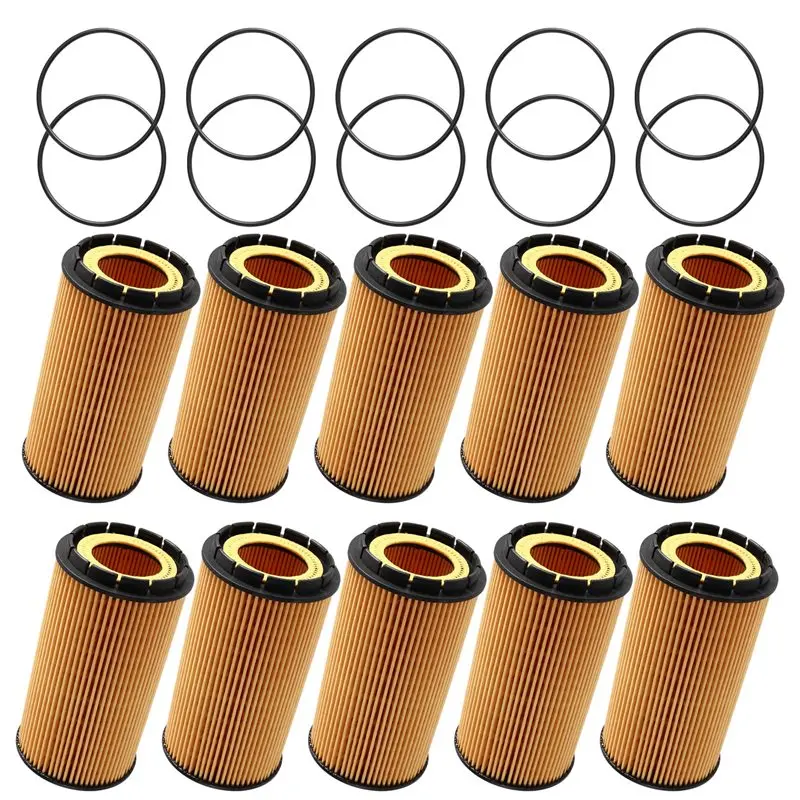 Durable-For Bentley Continental Series GT Coupe GTC Flying Spur For A8 Phaeton Oil Filter Replacement- 10PCS(07C115562 07C1