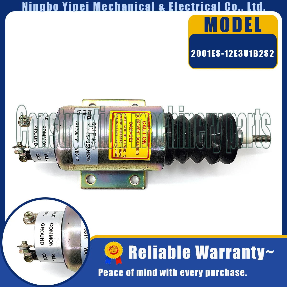 

12 В 2001ES-12E3U1B2S2 Соленоид отключения топлива SA-5174-12 для Cummins 3 клеммы