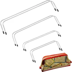 4 Sizes Internal Wire Frame for Bag Stainless Steel Purse Frame Metal Tubular Bag Frame U Shape Bag Handle for Backpack