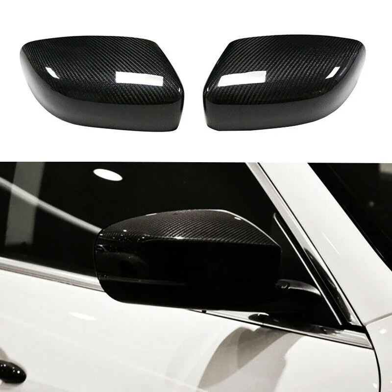 

For Maserati Levante Ghibli Quattroporte 2012-2023 Carbon Fiber Car Exterior Rearview Side Mirror Covers Cap parts accessories