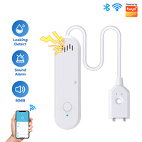 Tuya Smart Home Wifi Water Leakage Sound Light Alarm 100DB Water Leakage Immersion Sensor APP Remote Time Water Leakage Detector