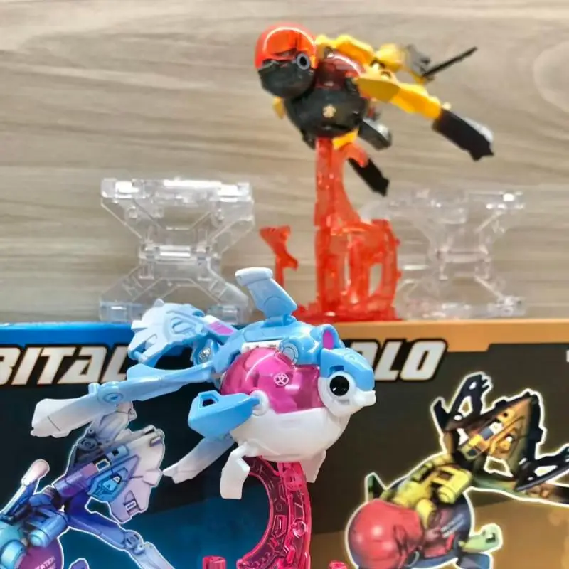 52toys Beastbox Series Transformable Mecha Model - Track Unreal Halo Goldfish Oryginalna Figurka Kolekcjonerska Akcji Urodzinowa Świąteczna