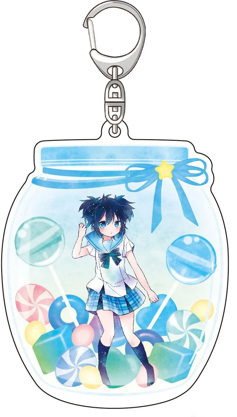 Anime Peripheral Store Happy Sugar Life Satou Matsuzaka Gaugau Acrylic HD Figure Keychain Pendant Decor Charm Gifts About 6cm